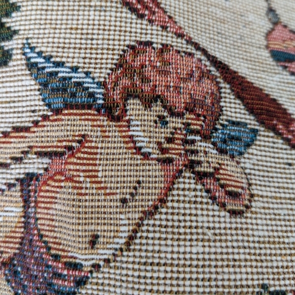 👼 Vintage Cross Stitch Christmas Vest Angels and Santas Vintage L, fits like 6 - Picture 4 of 9